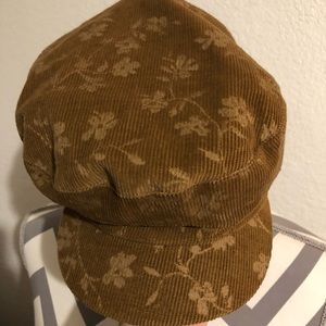Norbu brown ladies corduroy derby cap